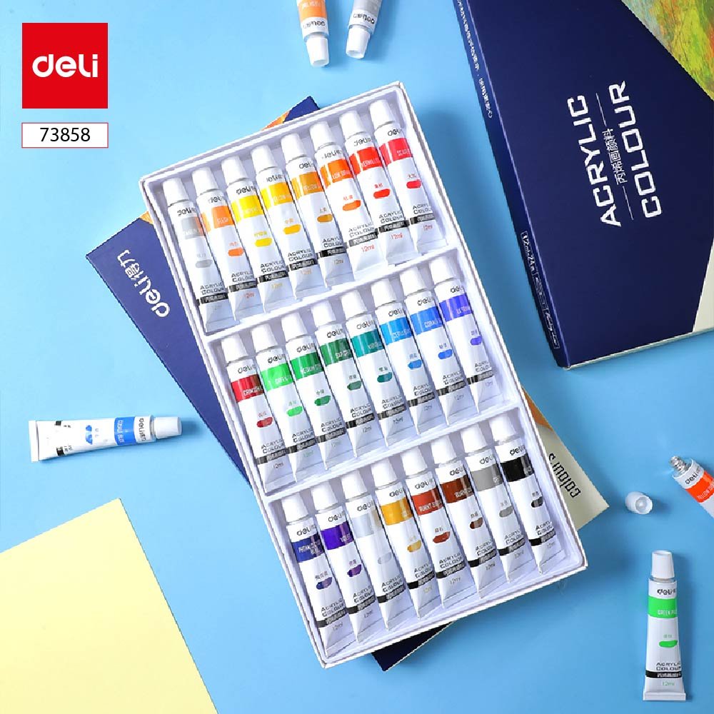 ديلي عصارة تلوين أكريليك - 12 مل - 24 لون - E73858